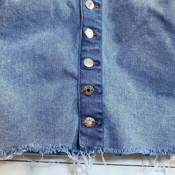 Guess Joanna’s MR Mini Skirt in Indigo Acid Skirt SZ S - Picture 5 of 11